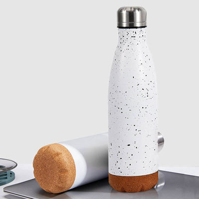 Garrafa de água desportiva de aço inoxidável de 500 ml com isolamento de parede dupla