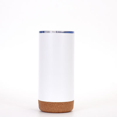 0.5KG Branco Negro Duplo Parede Vacuo Isolado de aço inoxidável caneca de café com tampa