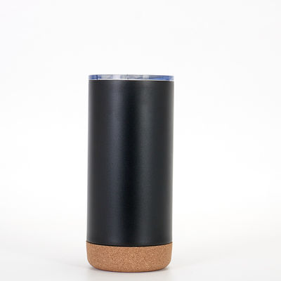 0.5KG Branco Negro Duplo Parede Vacuo Isolado de aço inoxidável caneca de café com tampa