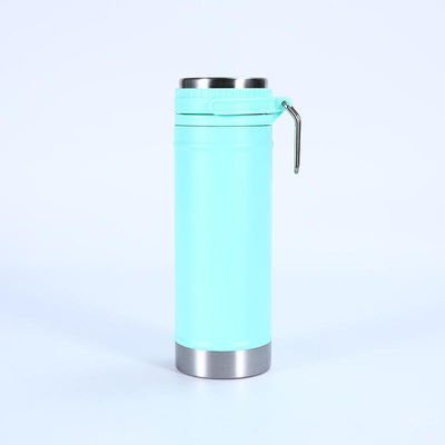 Logotipo Personalizado Logotipo 750ml Flasca de vácuo de aço inoxidável de parede dupla para viagens