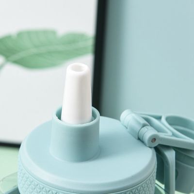 700 ml garrafa de água quadrada com marcador de tempo motivacional garrafa de plástico sem BPA