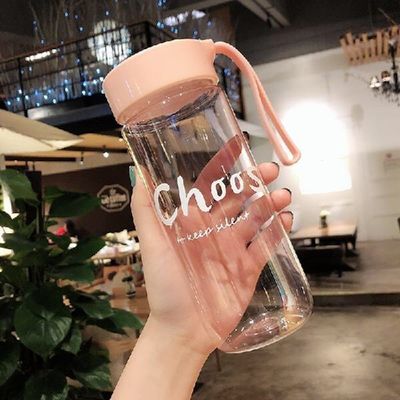 600ml Creative Frosted Water Cup Garrafa de plástico ecológico para atividades ao ar livre