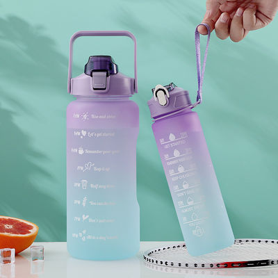 32 oz de BPA Free Time Marker 3pcs Botão de Água Motivacional de Plástico Para Desportos Rosa