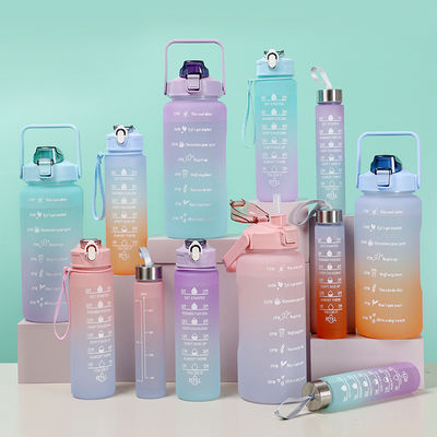 32 oz de BPA Free Time Marker 3pcs Botão de Água Motivacional de Plástico Para Desportos Rosa