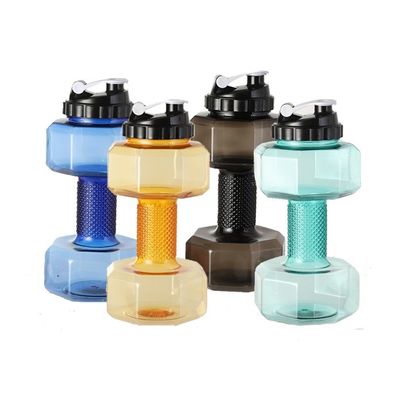 2.2L garrafa de água em forma de halterofil para exercícios físicos Grande capacidade e sustentável