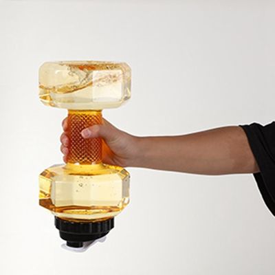 Fota em forma de haltere 2200ml para exercícios físicos e entusiastas