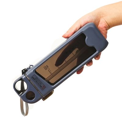 Isolamento térmico Nenhum Portátil 350 ml de plástico livre de BPA Botella de água quadrada com corda de mão