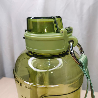Logotipo personalizado aceitável garrafa de água de Tritão de 1,1 galão com marcador de tempo e 249.7g