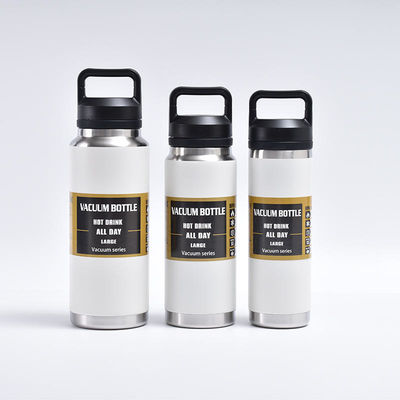 Logotipo personalizado 600ml 800ml Portátil de aço inoxidável de vácuo isolado garrafa de água para crianças Gym frasco