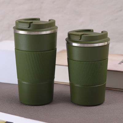 380ML 304 Thermos de aço inoxidável frasco de vácuo colorido logotipo personalizado viagem caneca de café garrafa reutilizável