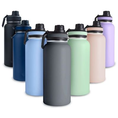 Todos os interessados podem desfrutar da garrafa de água desportiva de aço inoxidável 32OZ com tampa livre de BPA