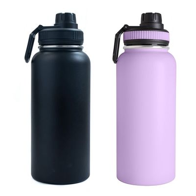 Todos os interessados podem desfrutar da garrafa de água desportiva de aço inoxidável 32OZ com tampa livre de BPA