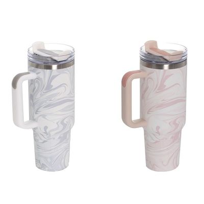 Portable 40oz de aço inoxidável Tumbler viagem com alça para geral em esportes ao ar livre
