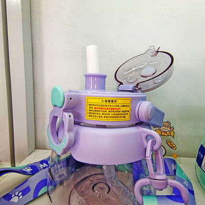 950 ml de capacidade Sustentável Bebê de barriga grande Garrafa de água Triran clara com palha