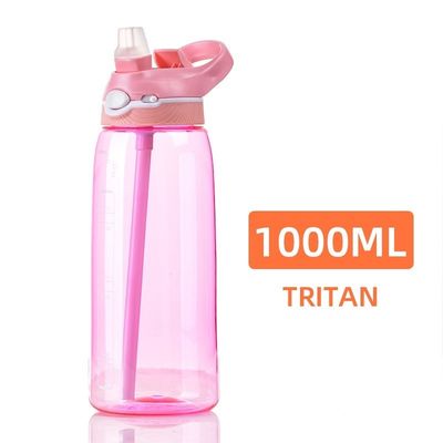Mantenha-se hidratado com esta garrafa de água sem BPA de 1 litro.