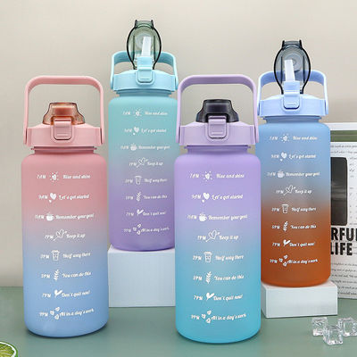 2000ml garrafa de bebida de Tritão com tampa garrafa de água fitness reutilizável para logotipo personalizado