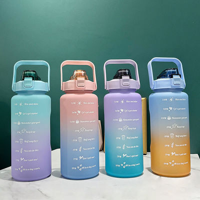 2000ml garrafa de bebida de Tritão com tampa garrafa de água fitness reutilizável para logotipo personalizado