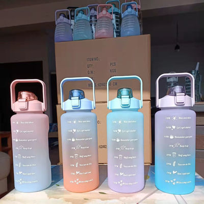 2000ml garrafa de bebida de Tritão com tampa garrafa de água fitness reutilizável para logotipo personalizado