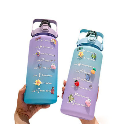2000ml garrafa de bebida de Tritão com tampa garrafa de água fitness reutilizável para logotipo personalizado
