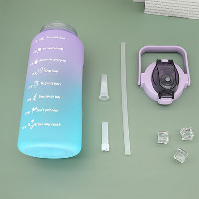 2000ml garrafa de bebida de Tritão com tampa garrafa de água fitness reutilizável para logotipo personalizado