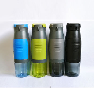 Com 750 ml de capacidade, garrafa portátil de água potável de plástico com armazenamento de cartão