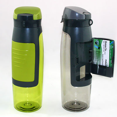 Com 750 ml de capacidade, garrafa portátil de água potável de plástico com armazenamento de cartão