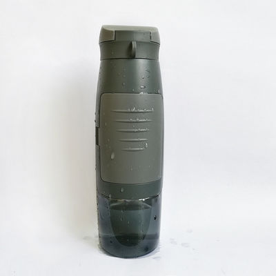 Com 750 ml de capacidade, garrafa portátil de água potável de plástico com armazenamento de cartão