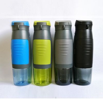 Logotipo personalizado 750ml garrafa de água esportiva minimalista de plástico com tampa para atividades ao ar livre