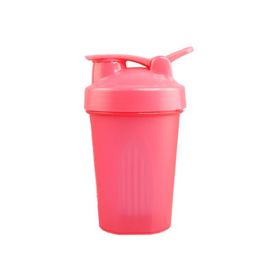 Garrafa de água potável de plástico PE sem BPA com logotipo personalizado e misturador