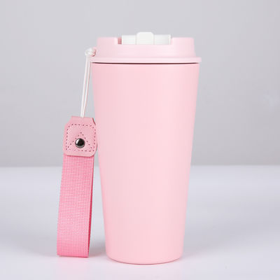 Design moderno 350ml/500ml caneca de café colorida garrafa de água portátil de aço inoxidável