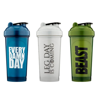 Logotipo do cliente Balanço de ginástica 400ml 600ml Balanço de ginástica Sport Garrafa de água de plástico Protein Shaker Cup