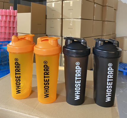 Logotipo do cliente Balanço de ginástica 400ml 600ml Balanço de ginástica Sport Garrafa de água de plástico Protein Shaker Cup