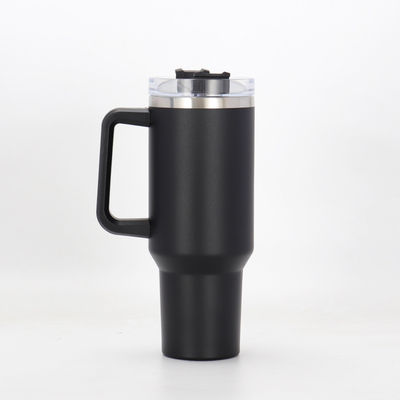 Garrafa de água isolada esportiva portátil à prova de vazamento com capacidade de 40 oz e design moderno