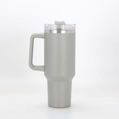Garrafa de água isolada esportiva portátil à prova de vazamento com capacidade de 40 oz e design moderno