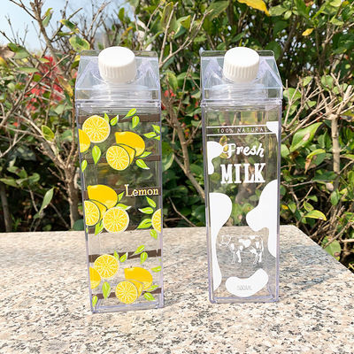 Unisex 500ml garrafa de água de plástico transparente aplicável à água fervente