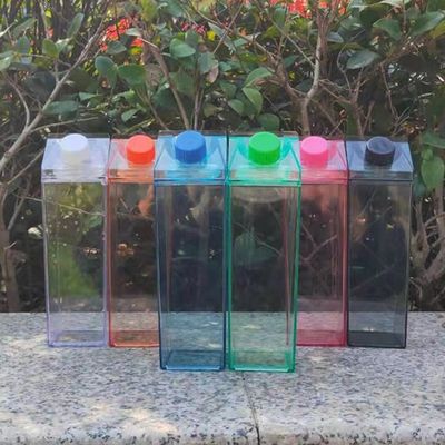Unisex 500ml garrafa de água de plástico transparente aplicável à água fervente