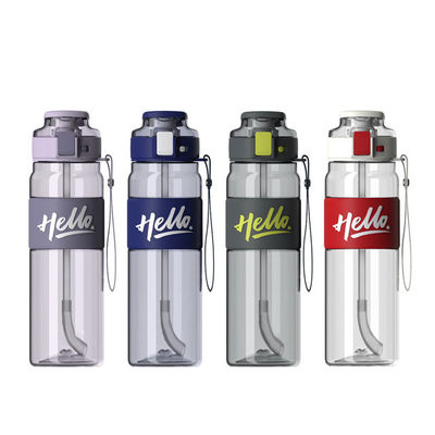 Botelha de água de plástico personalizada para suco e isolamento térmico da água