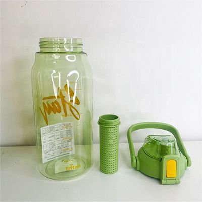 Bottle de água para infusão de frutas de viagem 1000 ml Tritan Sports Plastic Teabag Infusão de garrafa