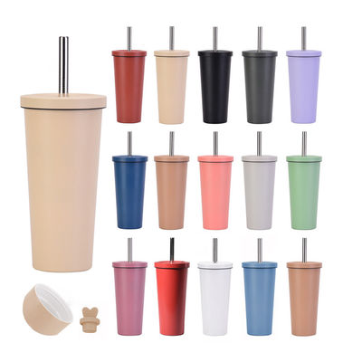 24 oz de plástico de parede dupla reutilizável bolha de leite de chá BPA livre e logotipo personalizado