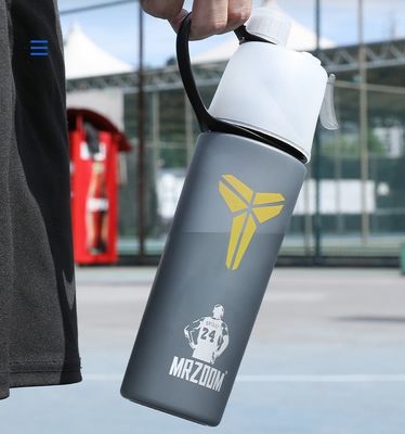 400/600 ml Copo de água para desporto plástico ao ar livre com método de pressão de fluxo de água Tipo verde