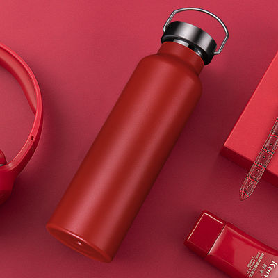 Garrafa de água de aço inoxidável personalizada de 500 ml/600 ml/750 ml para garrafa esportiva isolada