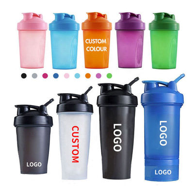 700ml Tritan Plastic Shaker Cup com bola e alça de aço inoxidável impressão de logotipo personalizado