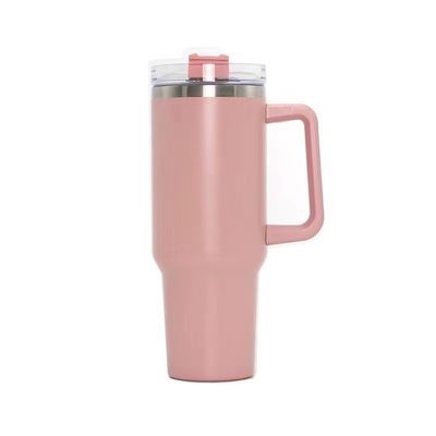 Taça Esportiva de Aço Inoxidável de Grande Capacidade 40oz Taças Coloridas Com Palhinhas e Mão