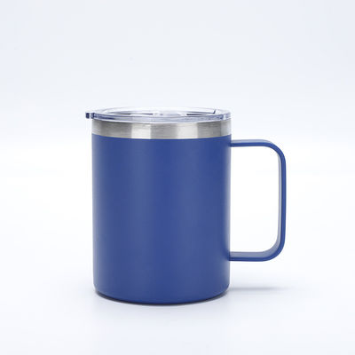 Sustentável 12oz Metal 304 aço inoxidável Taça de café de viagem quente com alça para festa