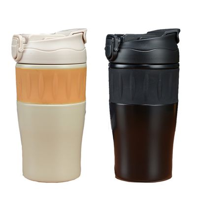 500 ml Copo de viagem Copo de café isolado à prova de vazamento para material exterior de aço inoxidável