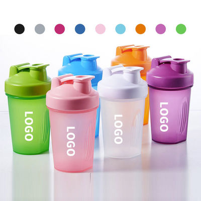 Pequena garrafa de plástico de 400 ml para chá e esportes ao ar livre