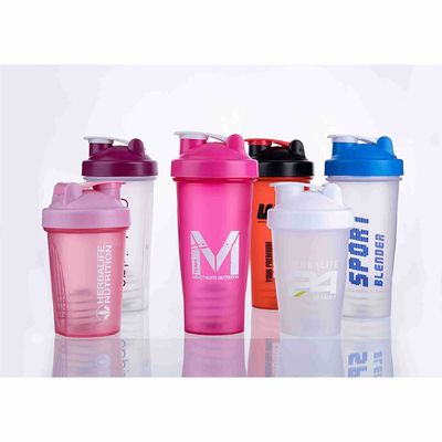 Pequena garrafa de plástico de 400 ml para chá e esportes ao ar livre