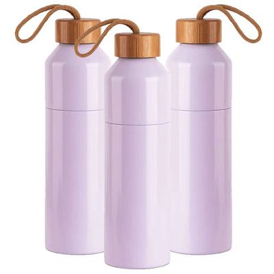 Garrafa de vácuo de aço inoxidável garrafa de água 500ml logotipo personalizado ótimo para viagens e esportes