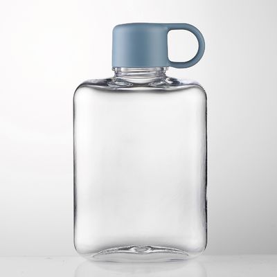 TOUR Atividade ao ar livre Tritão 360/500ml Portátil Pequeno Quadrado Garrafa de Água de Plástico Límpido