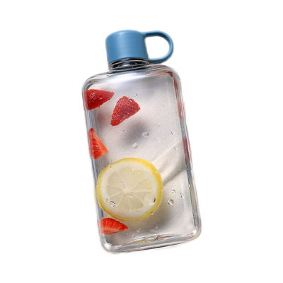 TOUR Atividade ao ar livre Tritão 360/500ml Portátil Pequeno Quadrado Garrafa de Água de Plástico Límpido